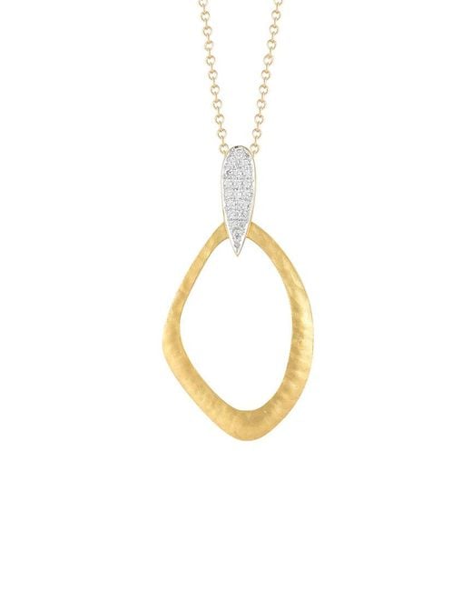 Reiss Metallic 14k 0.15 Ct. Tw. Diamond Pendant Necklace