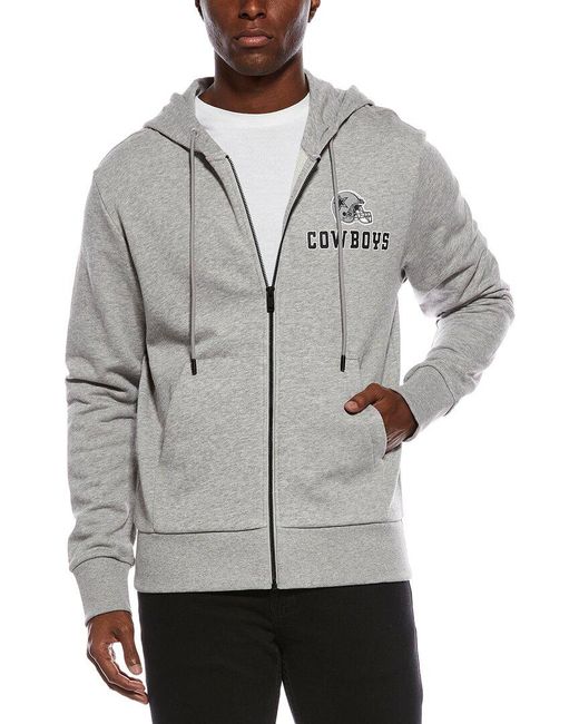 Boss Gray Dallas Cowboys Zip Hoodie for men