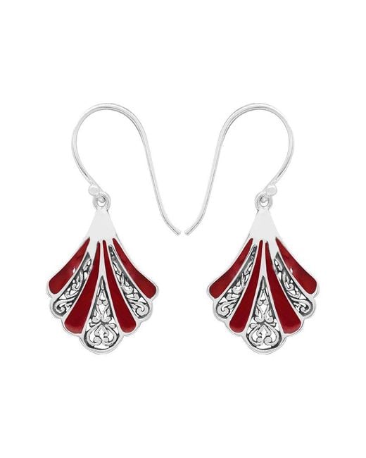 Samuel B. Red Coral Earrings