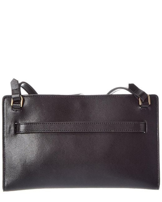 Totême Gray Logo Leather Crossbody