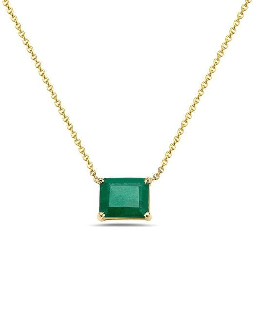 Forever Creations Signature Green Forever Creations 14K 1.50 Ct. Tw. Emerald Necklace