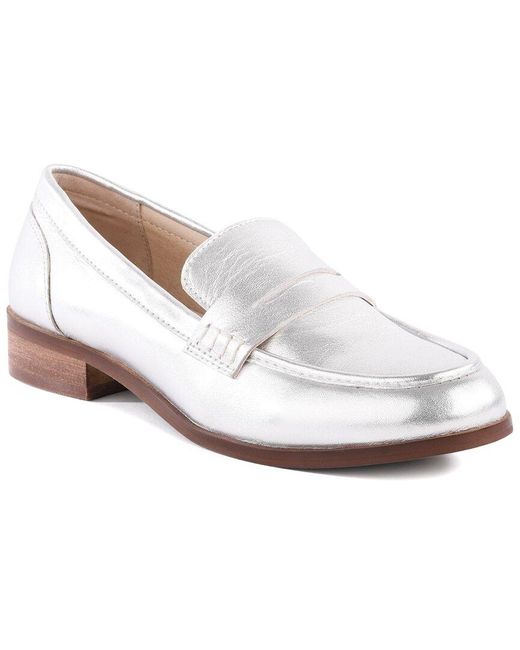 Seychelles White Morton Leather Loafer