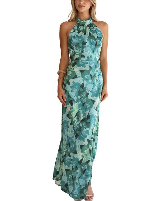 LEON GORI Green Maxi Dress