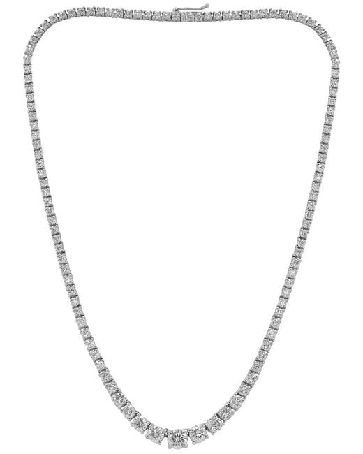 Diana M Metallic Fine Jewelry Platinum 9.05 Ct. Tw. Diamond Necklace