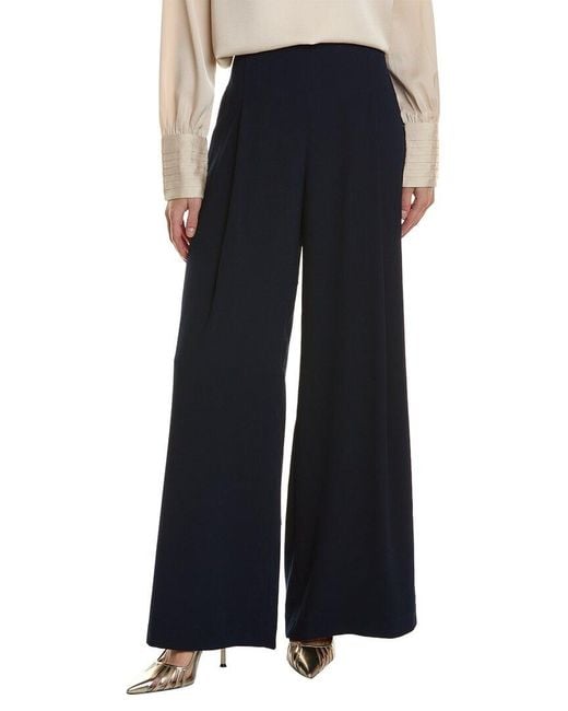 Alexia Admor Black Elia Pleated Wide Leg Pant