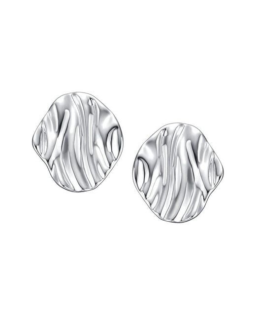 Genevive Jewelry Metallic Cz Earrings