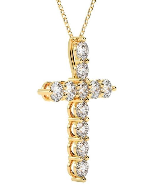 Lab Grown Diamonds Metallic 14K 6.00 Ct. Tw. Lab-Grown Diamond Necklace