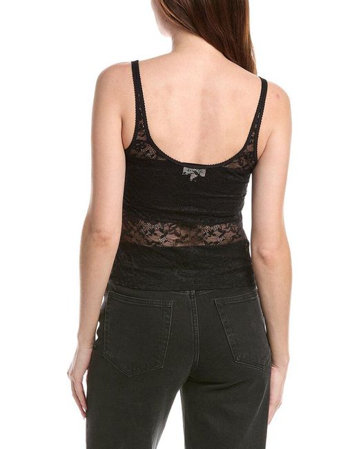L'Agence Black Vinka Lace Tank