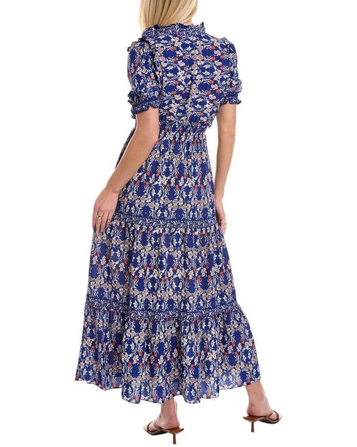Max Studio Maxi Dress in Blue | Lyst UK