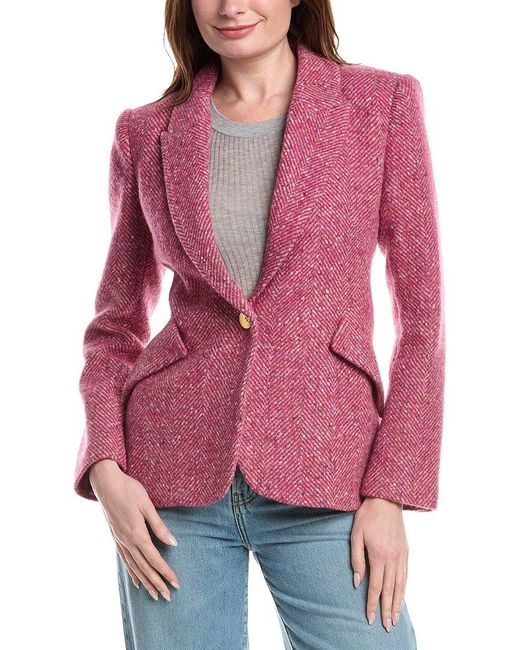 L'Agence Red Chamberlain Blazer