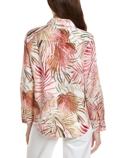 Tommy Bahama Pink Palm Canyon Relaxed Linen Top