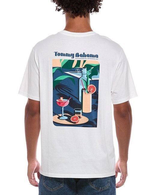 Tommy Bahama White Swim Up Sips T-Shirt for men