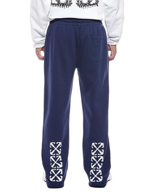 Off-White c/o Virgil Abloh Blue Solid Sweatpant for men