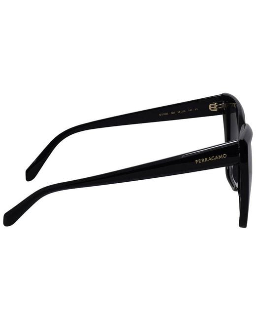 Ferragamo Black Sf 1102S 58Mm Sunglasses