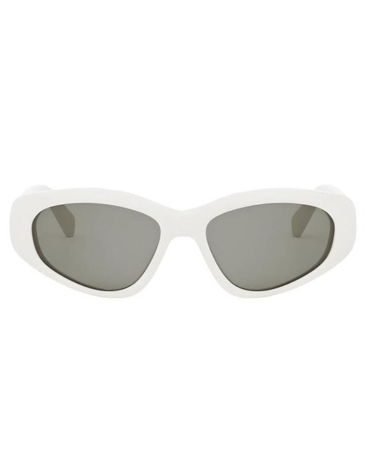 Céline White 57Mm Sunglasses