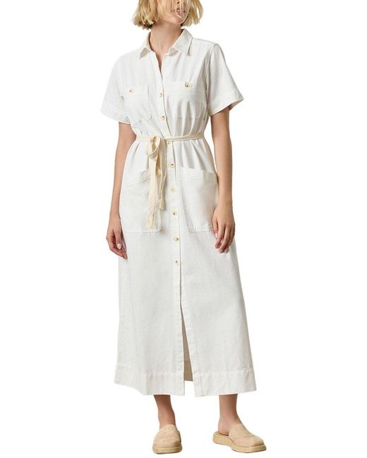 Lilla P White Maxi Shirtdress