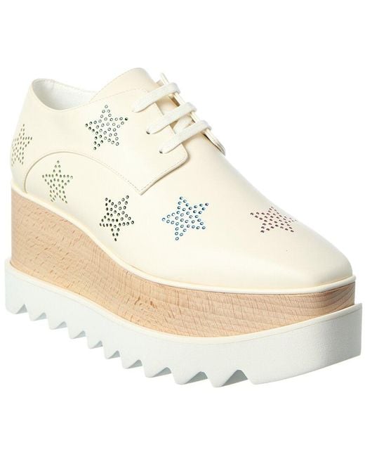 Stella McCartney White Elyse Platform Sneaker
