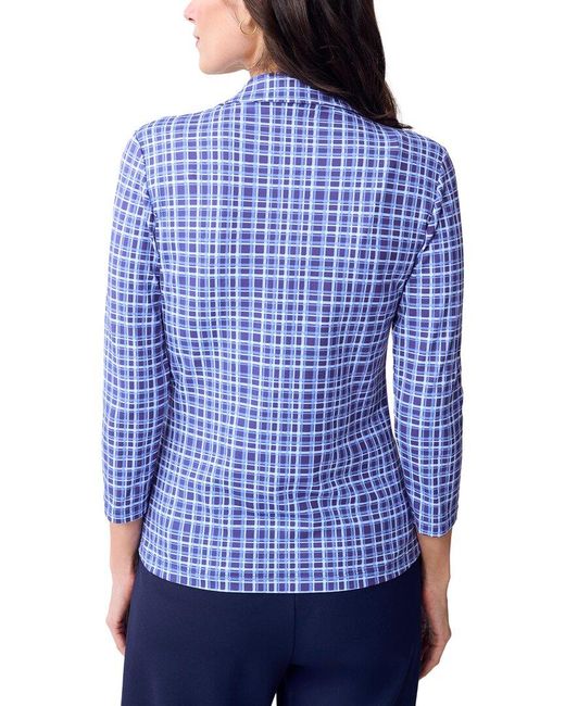 J.McLaughlin Blue Aida Top