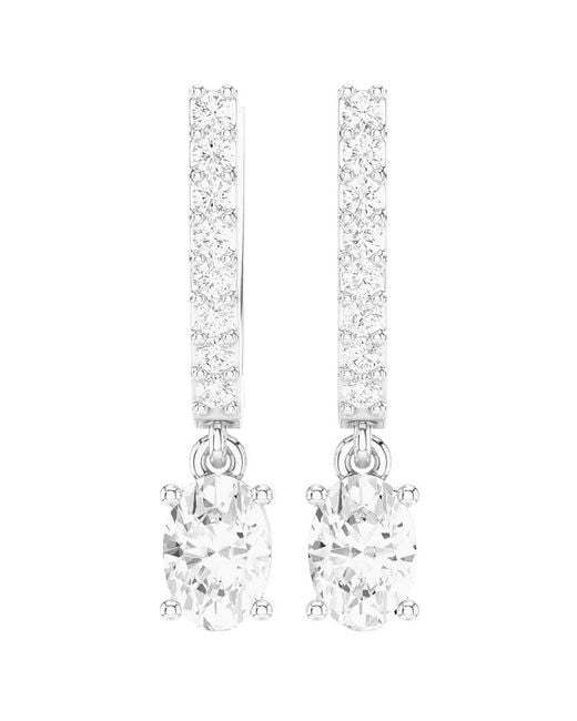 Amairah White 14K 1.35 Ct. Tw. Lab-Grown Diamond Dangle Earrings