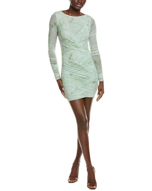 lillian mini dress Lillian V-Neck Floral Billow Sleeve Mini Dress – Mara Blak