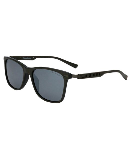 Tonino Lamborghini Black Tl309s 55mm Polarized Sunglasses for men