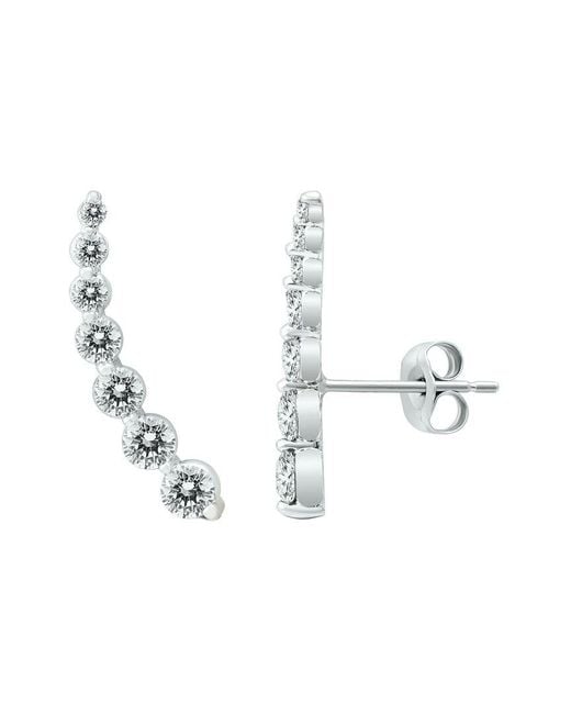 Diamond Select Cuts Metallic 14K 1.20 Ct. Tw. Diamond Earrings