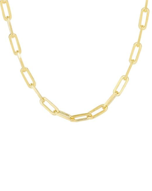 Sphera Milano Metallic Over Paperclip Chain Necklace