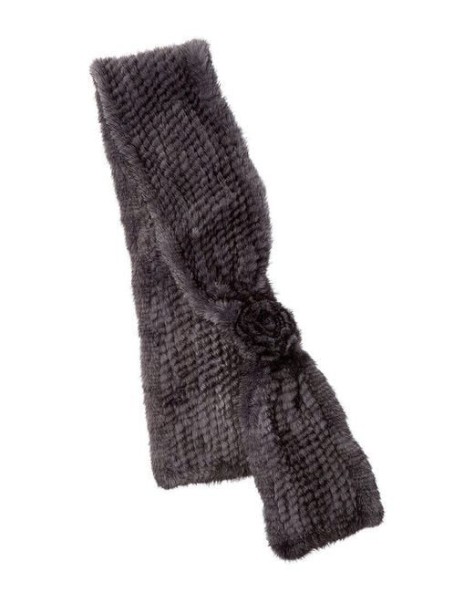 La Fiorentina Black Muffler Scarf