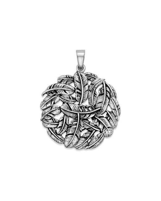 Samuel B. White Silver Feathers Pendant