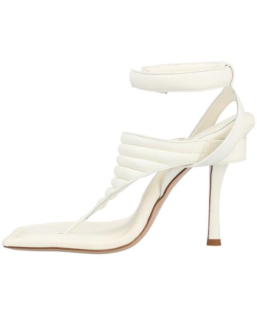 Gia Borghini White Couture Leather Pump