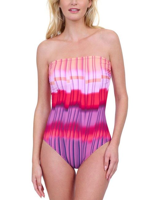 Gottex Pink Bandeau One-Piece