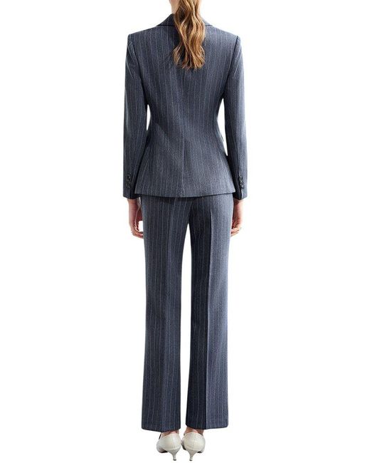 Bossy Chic Blue Blazer & Pant Set