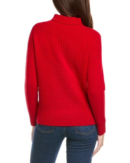 Kier + J Red Kier + J Turtleneck Wool & Cashmere-Blend Sweater