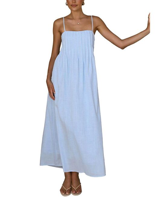 LEON GORI Blue Maxi Dress