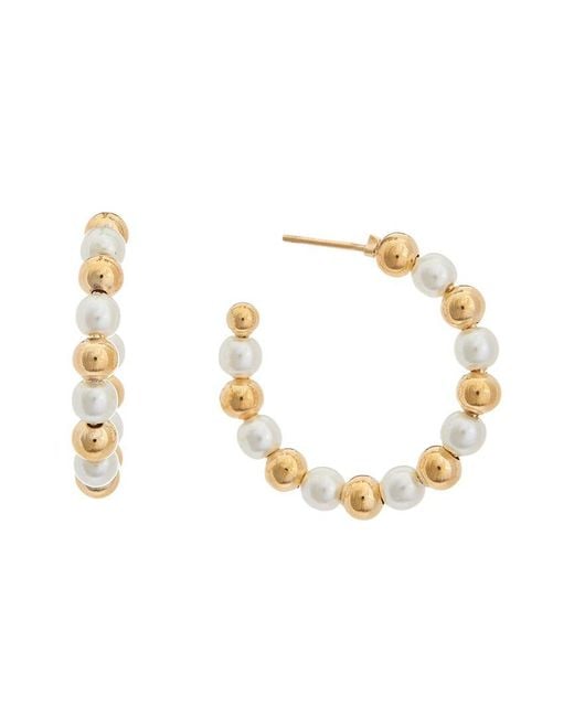 Juvell Metallic 18k Plated Hoops