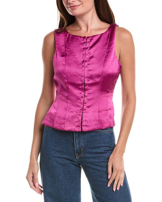 Free People Purple Odessa Top