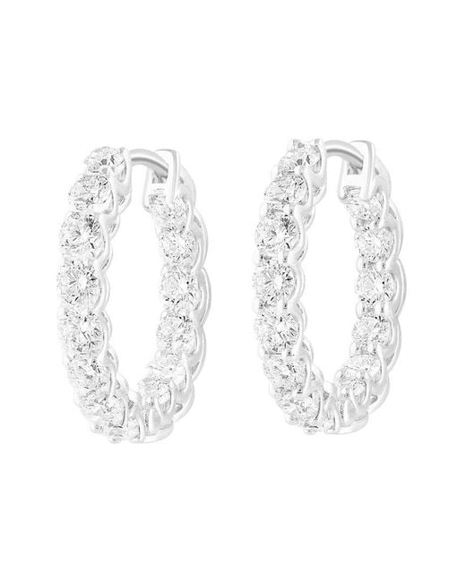 Effy Fine Jewelry White 14K 2.08 Ct. Tw. Lab-Grown Diamond Earrings