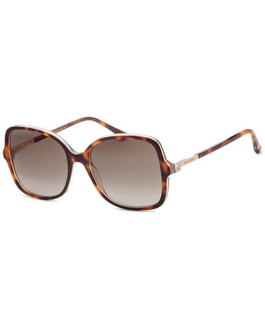 Jimmy Choo Brown Judys 57mm Sunglasses