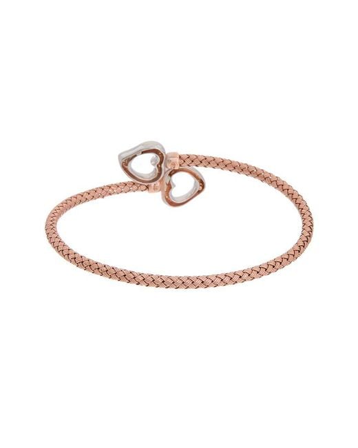 Meshmerise White 18K Over 0.20 Ct. Tw. Diamond Mesh Bangle Bracelet