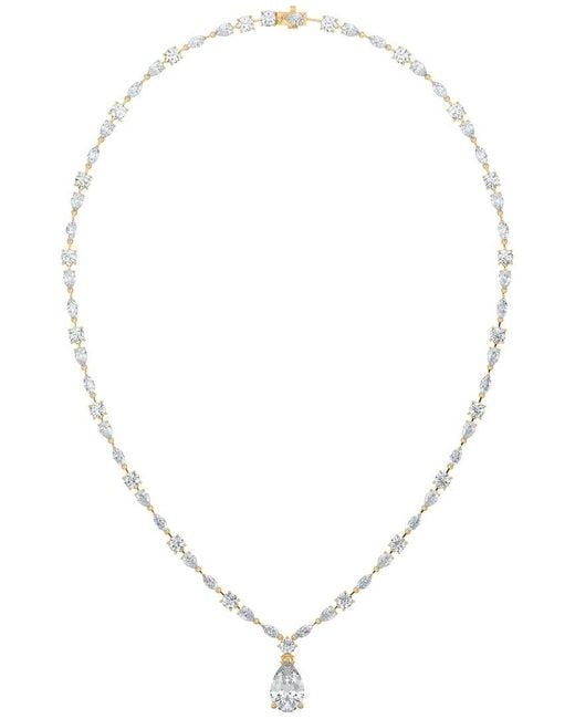 Sabrina Designs Lab Grown Diamonds Metallic 14K 20.76 Ct. Tw. Lab-Grown Diamond Drop Necklace