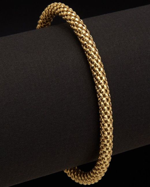Meshmerise Black 18K Over 0.15 Ct. Tw. Diamond Bangle Bracelet