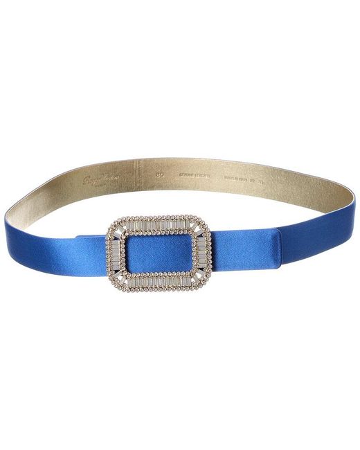 Roger Vivier Blue Satin Belt
