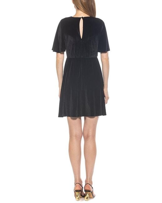 Alexia Admor Black Oakless A-Line Dress