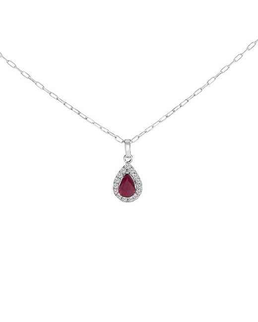 Haus of Brilliance White 14K Diamond & Pendant Necklace