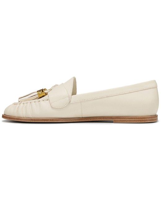 Franco Sarto White Dnu L-Carita Leather Loafer