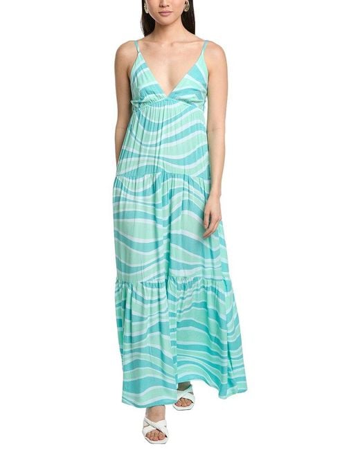 Tiare Hawaii Blue Waikiki Maxi Dress