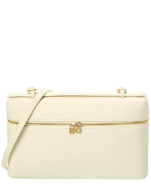 Tiffany & Fred Paris Natural Full-Grain Leather Rectangular Crossbody