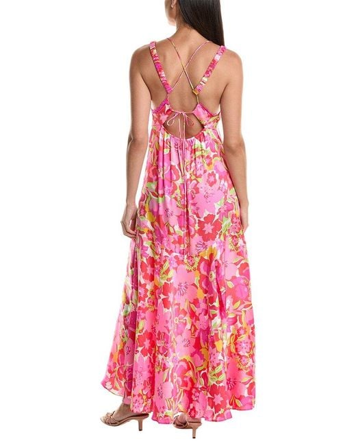 Free People Pink All A Bloom Maxi Dress