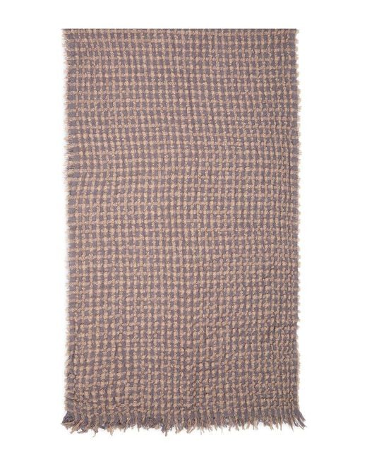 Saachi Blue Rosy Reversible Wool-Blend Scarf
