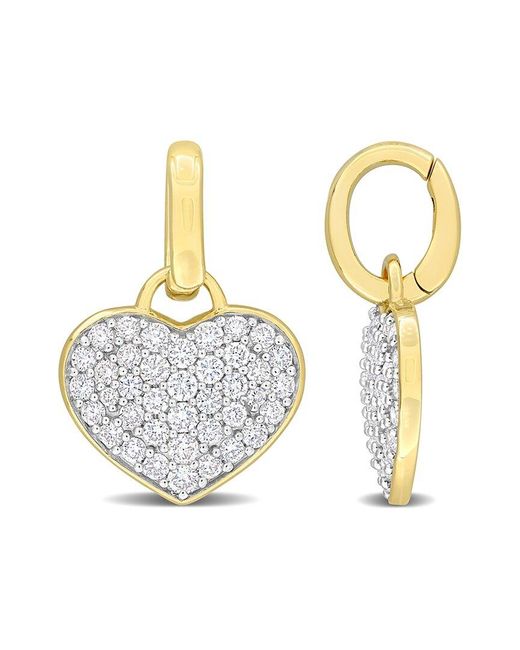 Rina Limor Metallic 14k 0.63 Ct. Tw. Diamond Heart Pendant